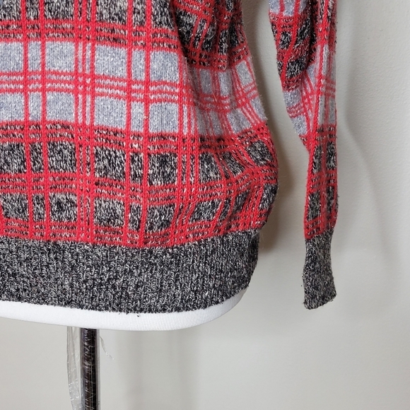 Vintage De Rothchild Deadstock‎ Plaid Sweater Size Large NWT - Picture 4 of 8